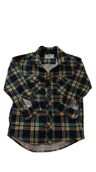 Swanndri Shirt, Navy Green Yellow Plaid, 6