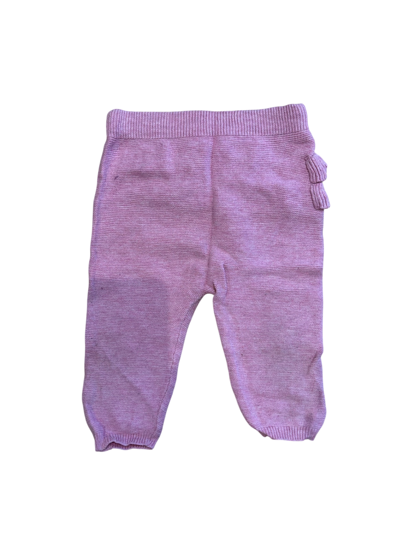 Purebaby Knit Leggings, Pink, 00