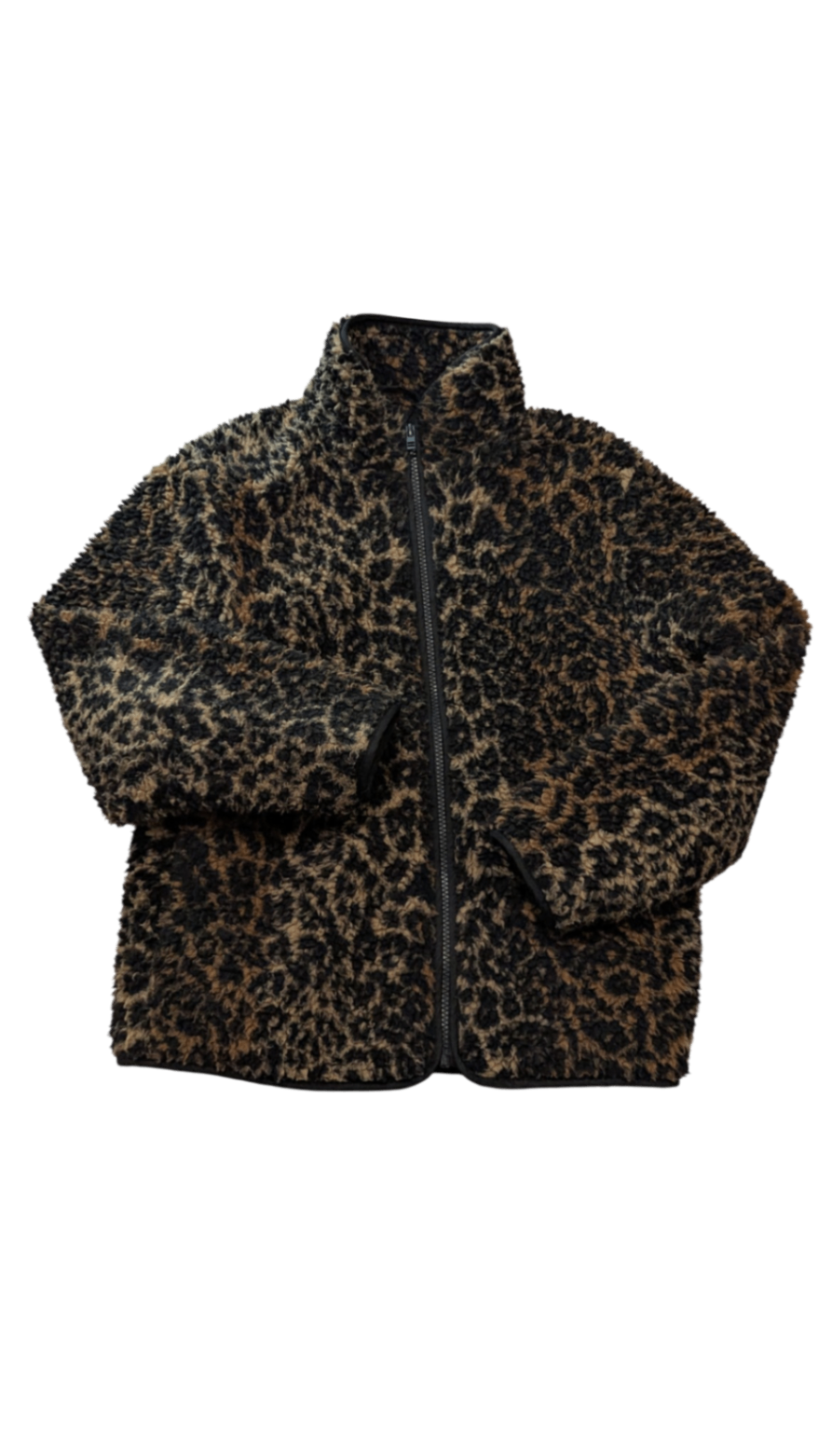 Cotton On Jacket, Brown Leopard, 8-9Y