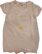 Beanstork Bodysuit, Pink and white, 6m