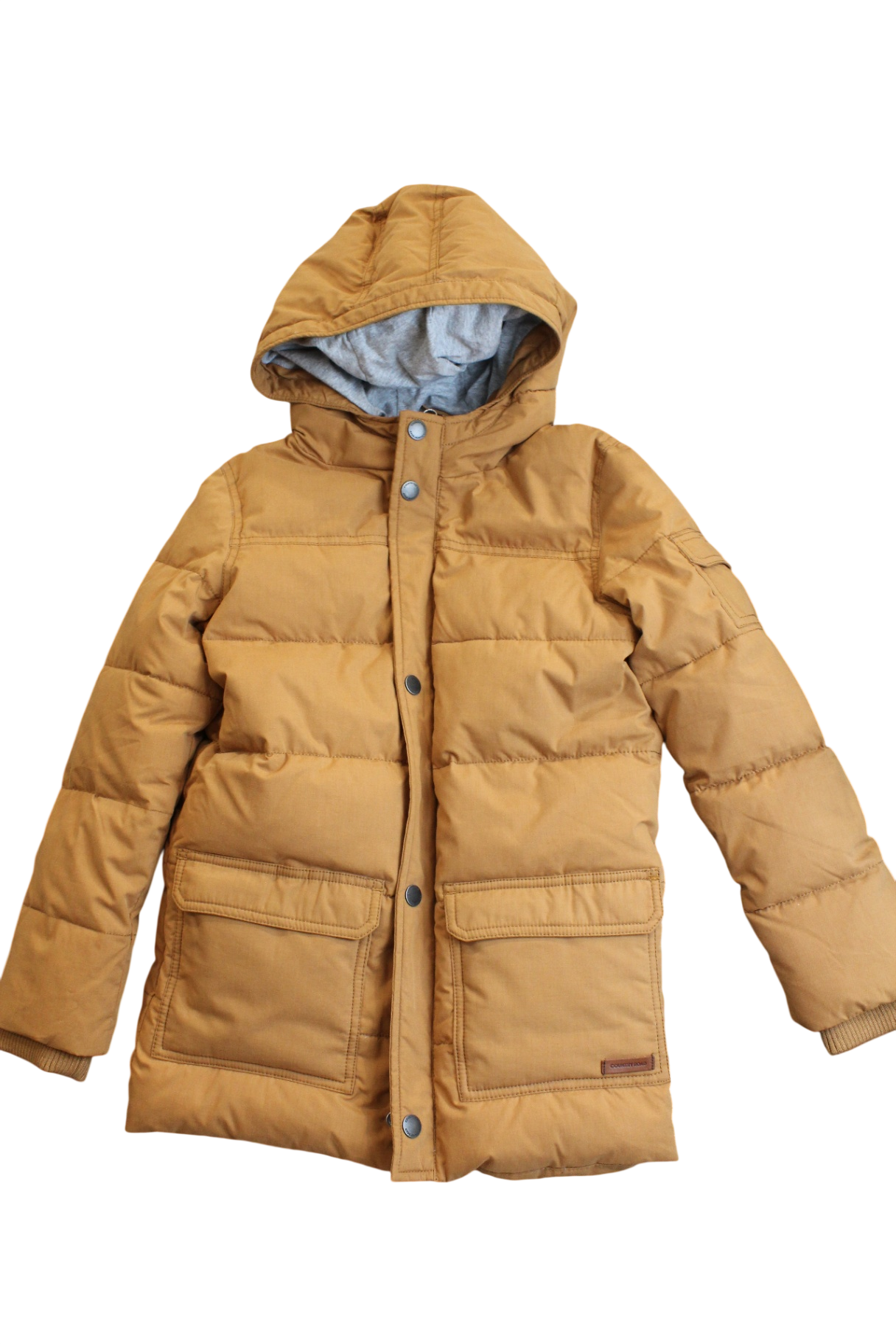 Country Road Puffer Jacket, Tan, 8-9