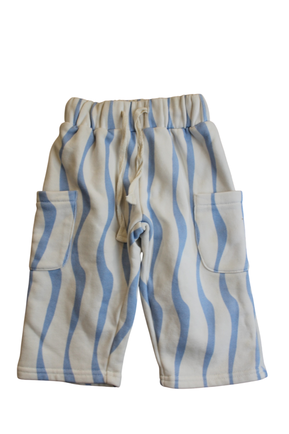 Noni Pants, Cream and blue, 0