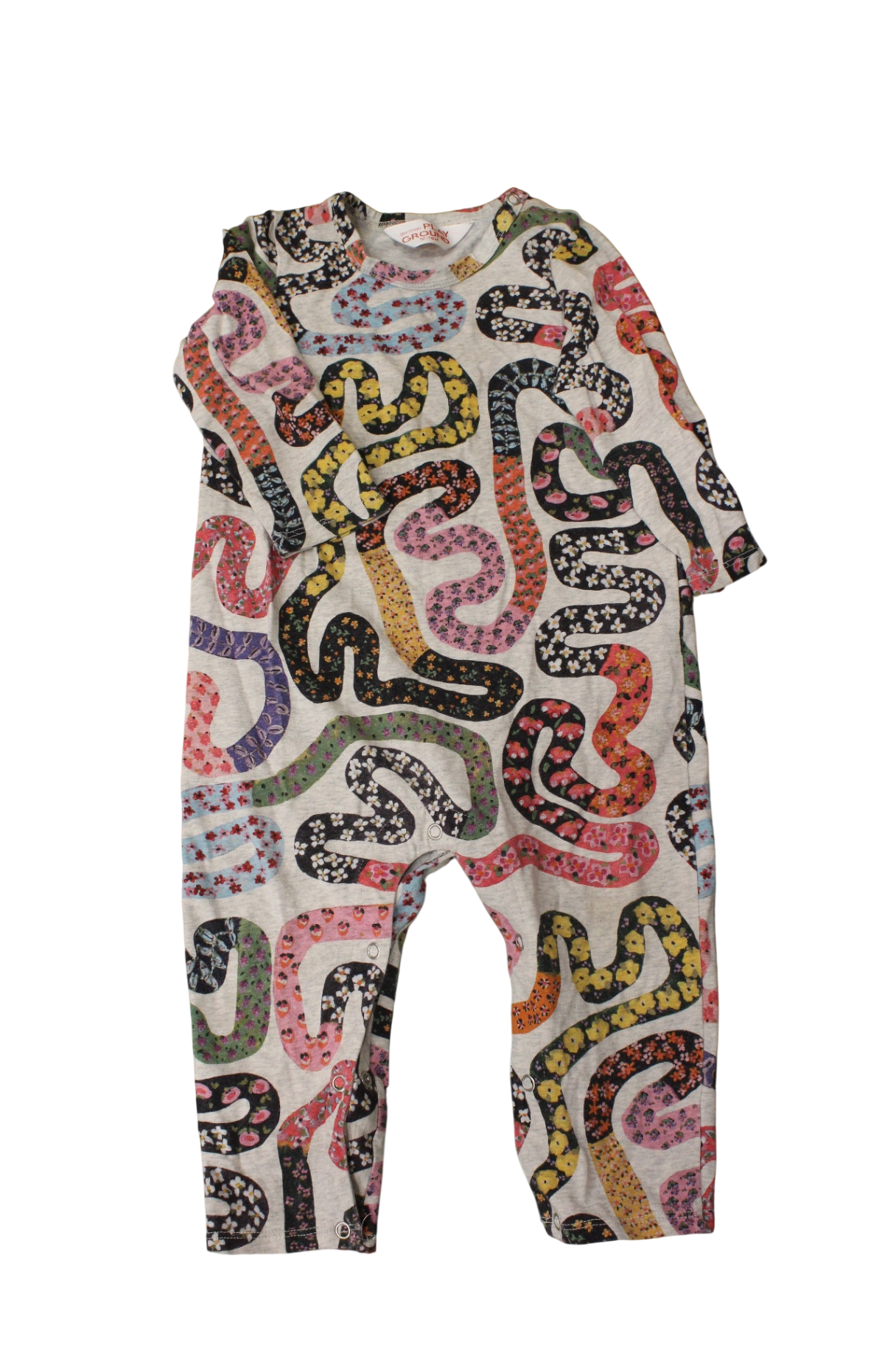 Gorman Playground Jumpsuit, Grey, snakes, 2