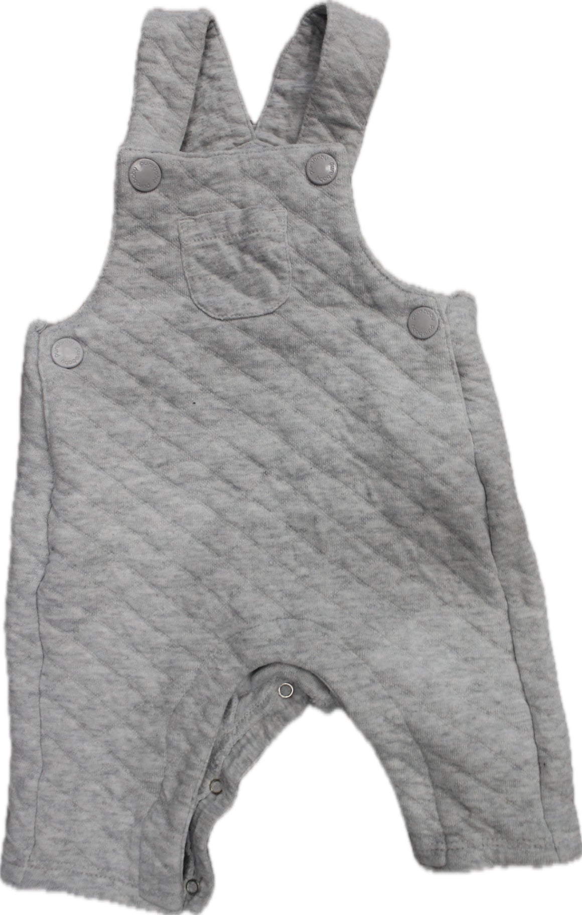 Purebaby Overalls, Grey, 000