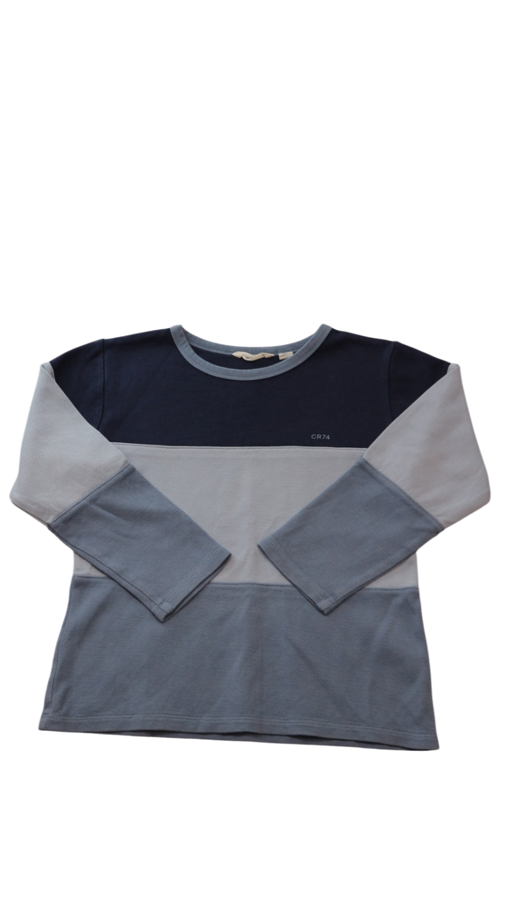 Country Road Long-Sleeve T-Shirt, Navy Light Blue, 7