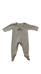 Purebaby Jumpsuit, Light Grey, 000