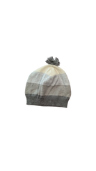 Purebaby Beanie, Grey Stripes, 0-6M