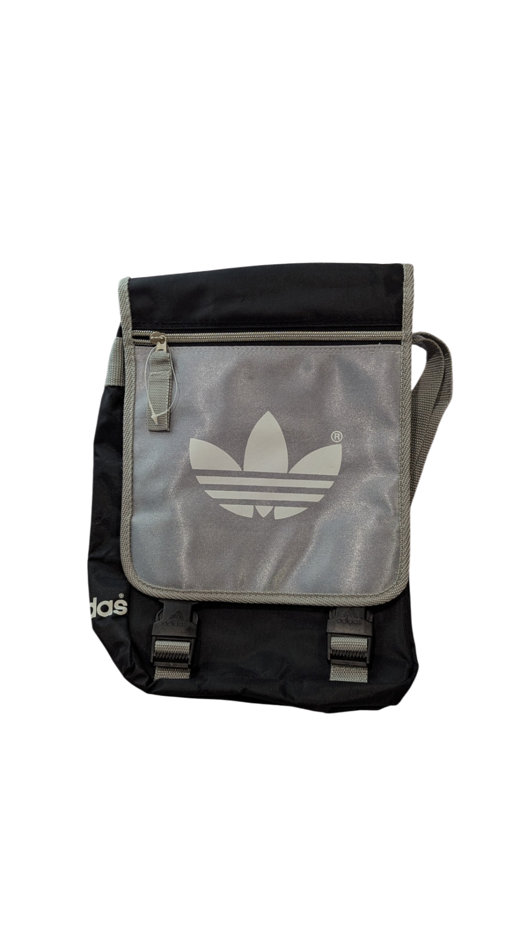 Adidas Backpack, Black w Grey Trims, One Size