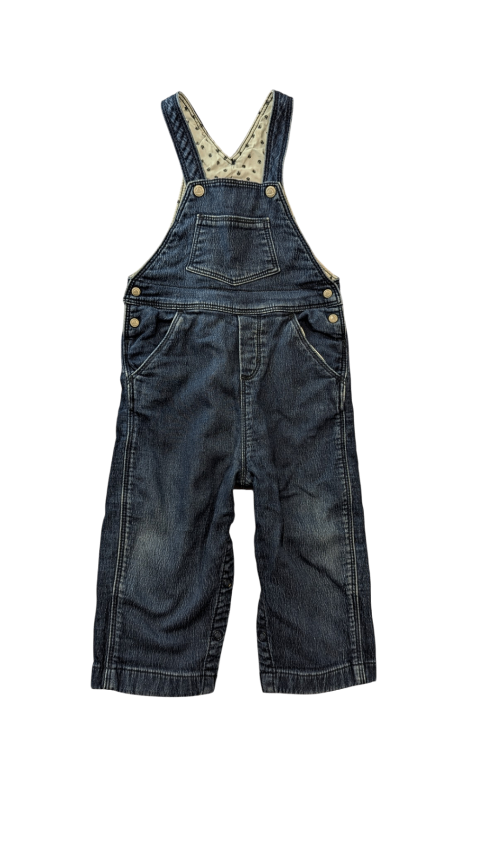 Petit Bateau Overalls, Blue Denim, 18M