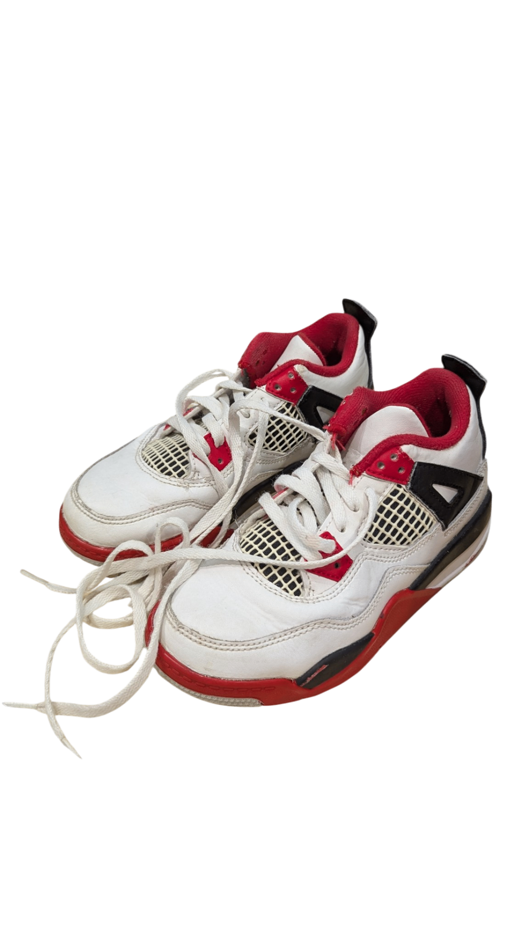 Nike Air Jordan Shoes, White Red Black, US 13/EUR 31