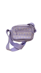 Cotton On Bag, Lavender w Hearts, Small