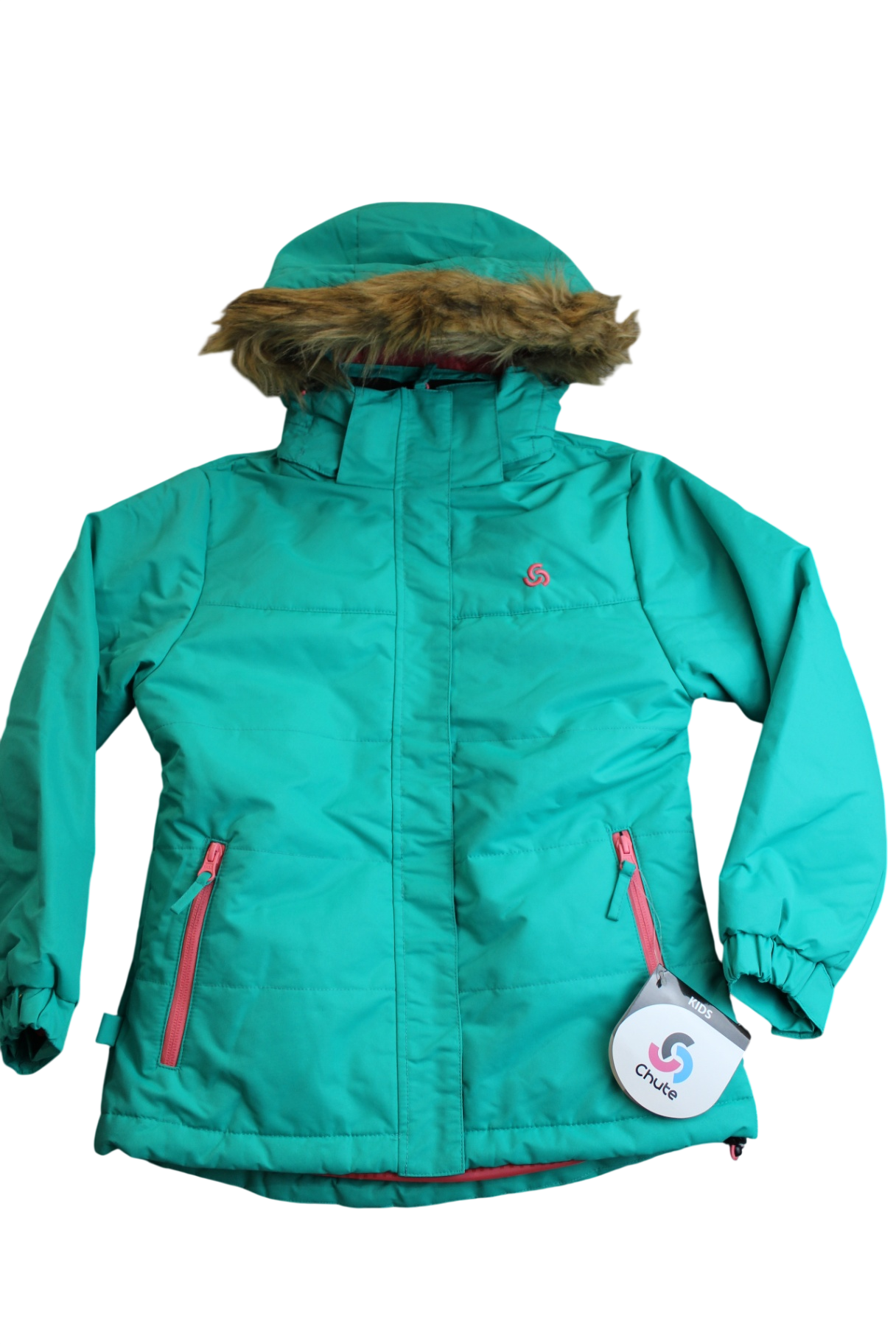 Chute Puffer Jacket, Teal, 8