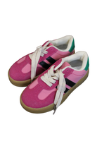 Fashion- Cugic Sneakers, Pink, magenta, white, black and green, 28