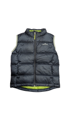 Kathmandu Puffer Vest, Black w Lime & Grey Trims, L