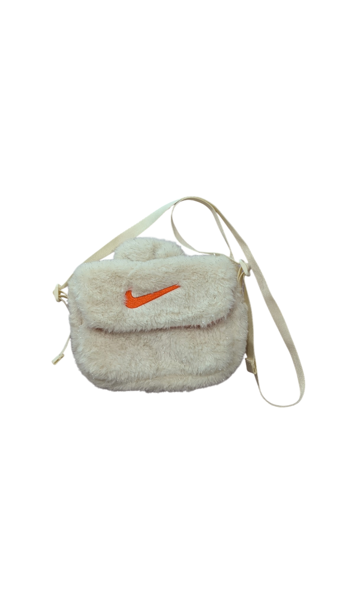 Nike Bag, Faux Fur Cream, Small