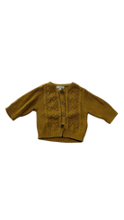 Purebaby Cardigan, Mustard, 000