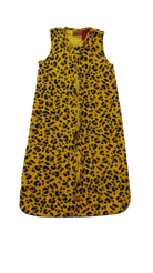Kip&Co Sleeping Bag, Yellow Black Leopard Print, 12-24M, 2.5 TOG