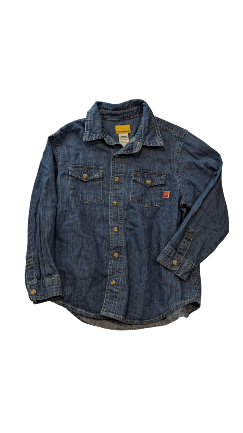 Fred Bare Shirt, Blue Denim, 6