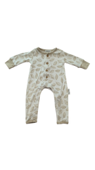 Aster & Oak Jumpsuit, Cream w Beige Prints, 0000