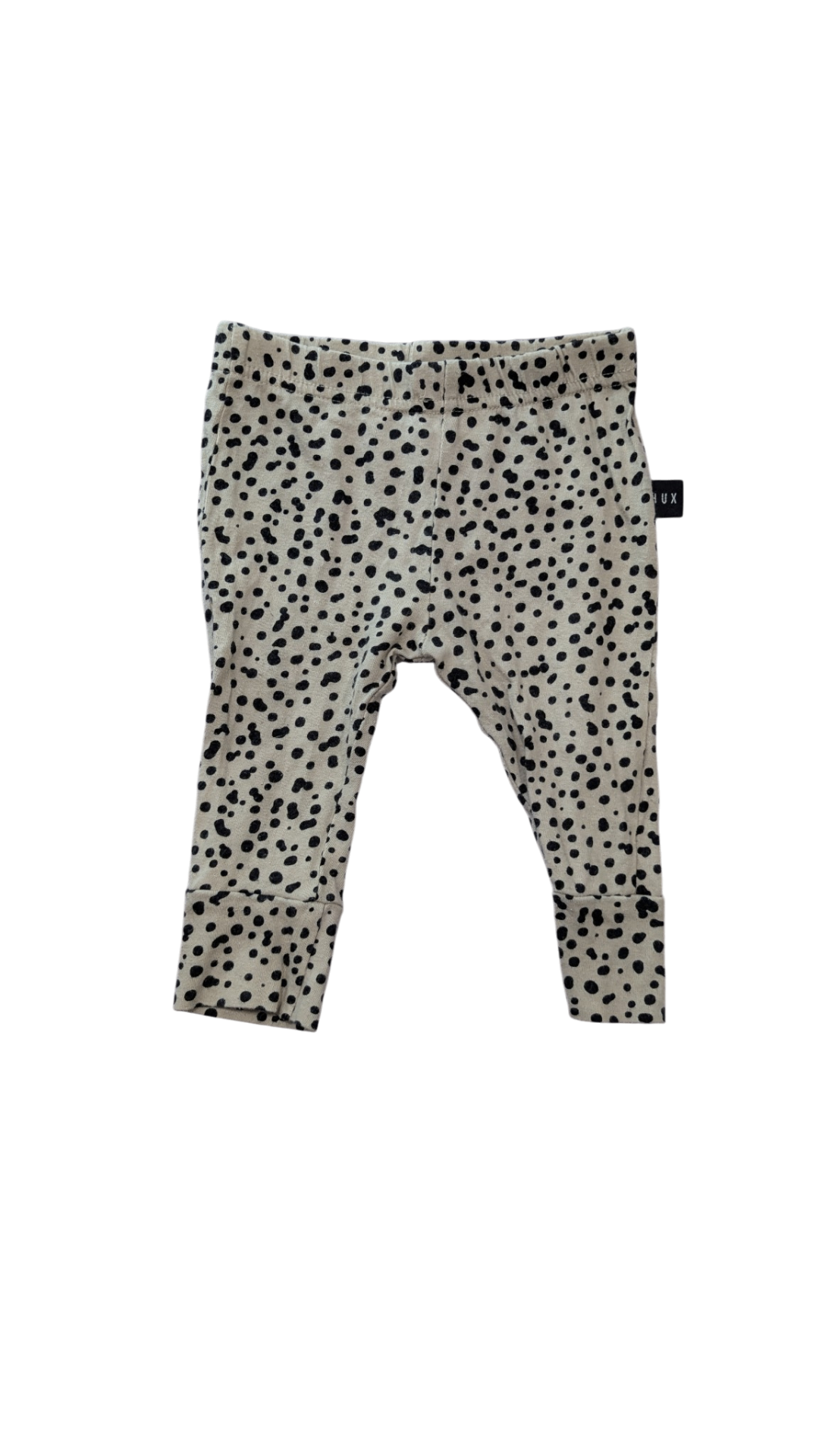Hux Leggings, Cream w Black Spots, 00