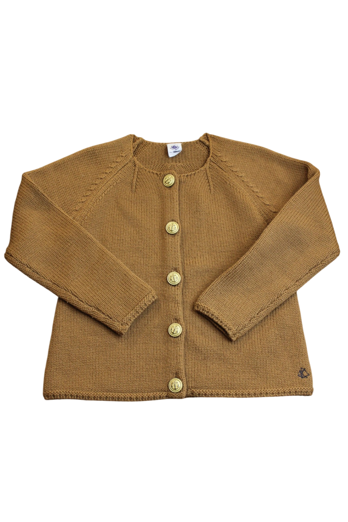 Petit Bateau Cardigan, Brown, 6