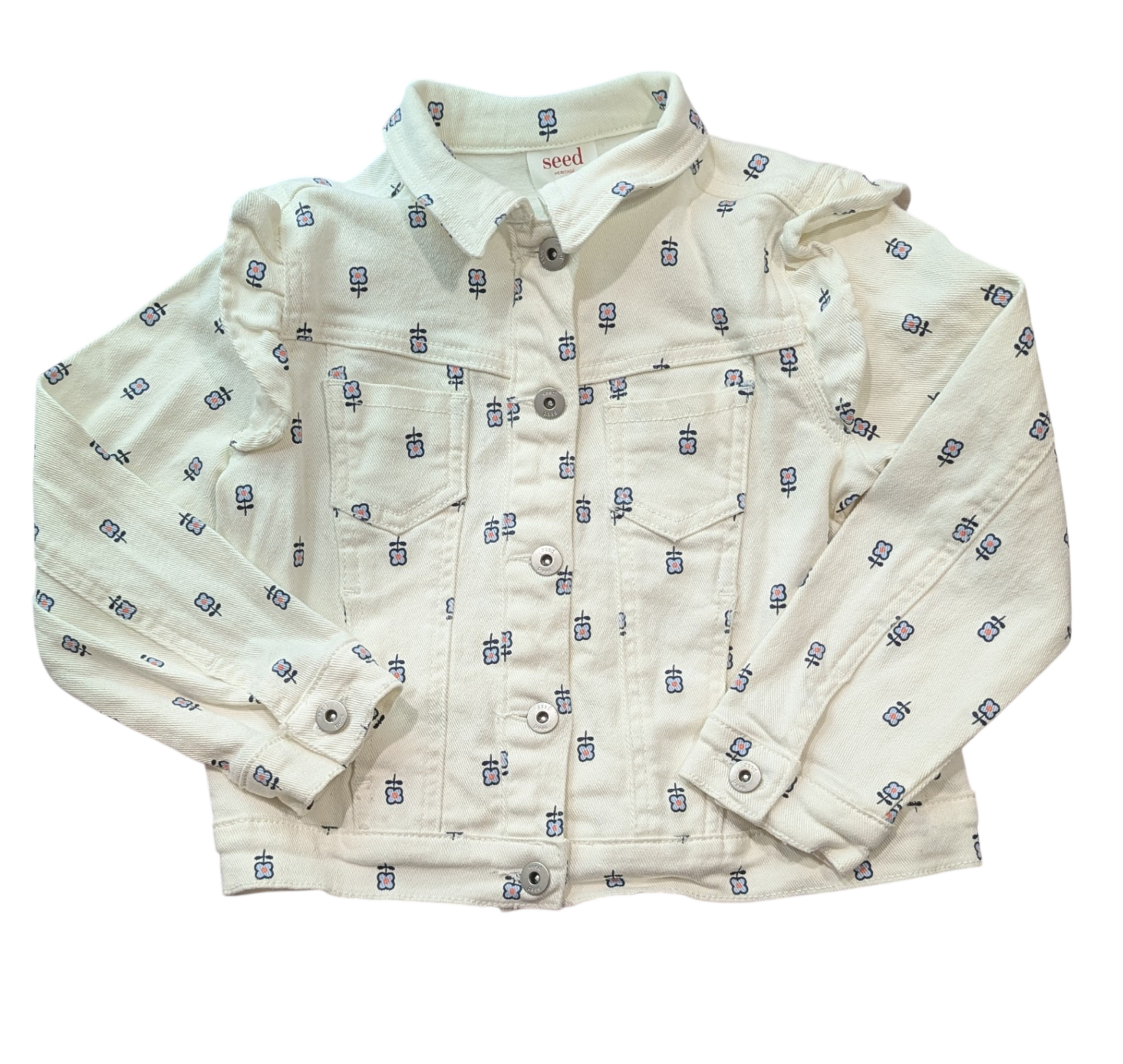 Seed Jacket, White/floral, 5