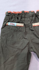 Chino Pants, Brown/coral, Labelled 0 (more like 1-2)