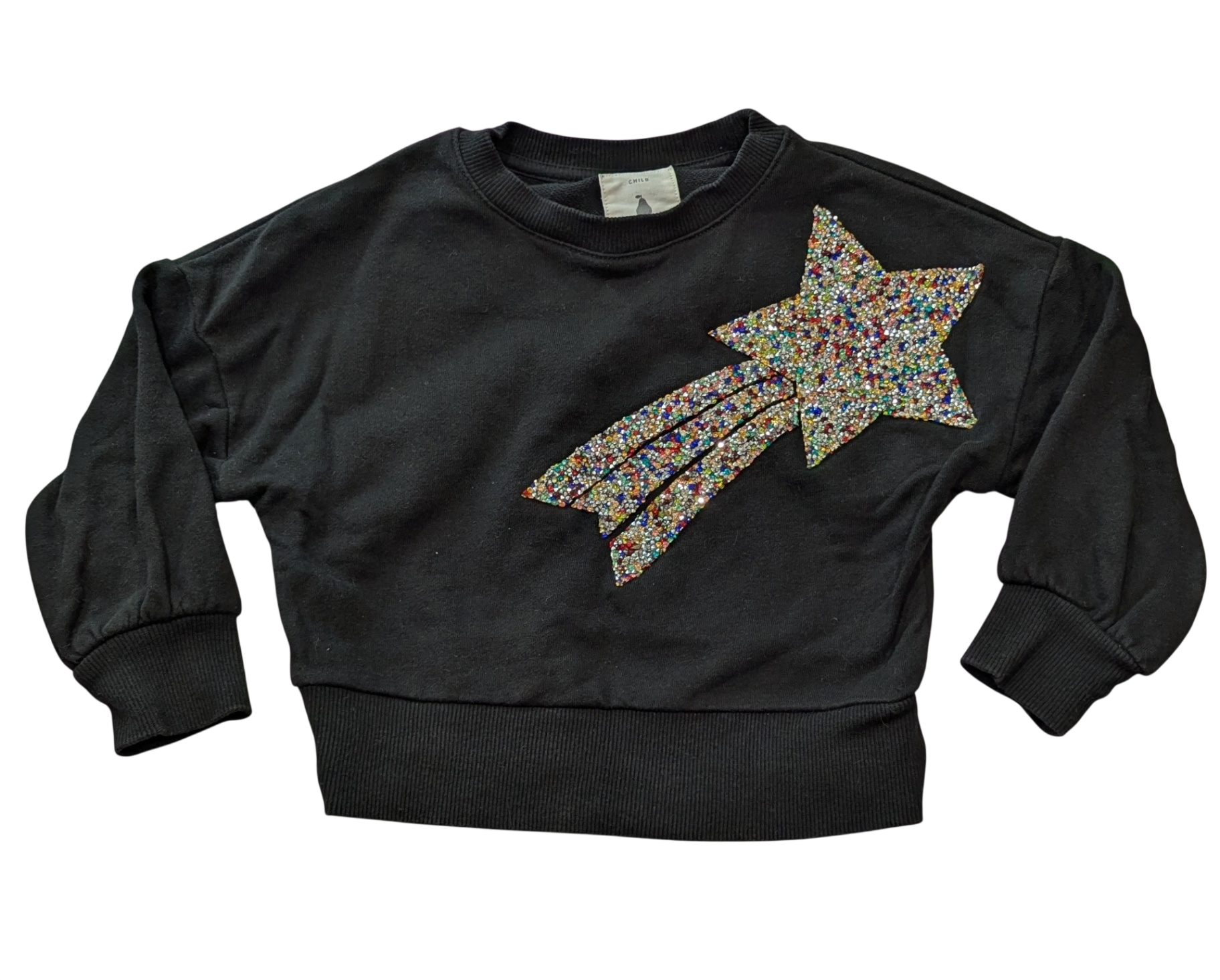 Country Road Jumper, Black/Shooting star applique, 4