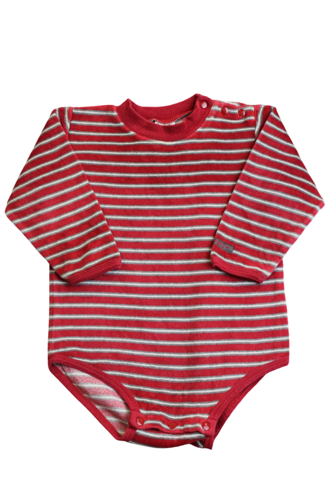 Pumpkin Patch Bodysuit, Red and grey, 0