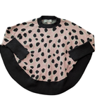 Cracked Soda Jumper, Pink/Charcoal/White, 4