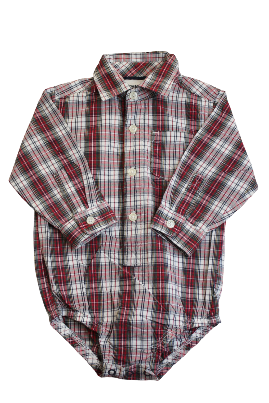 OshKosh B'gosh Bodysuit, Red, white and black, 1
