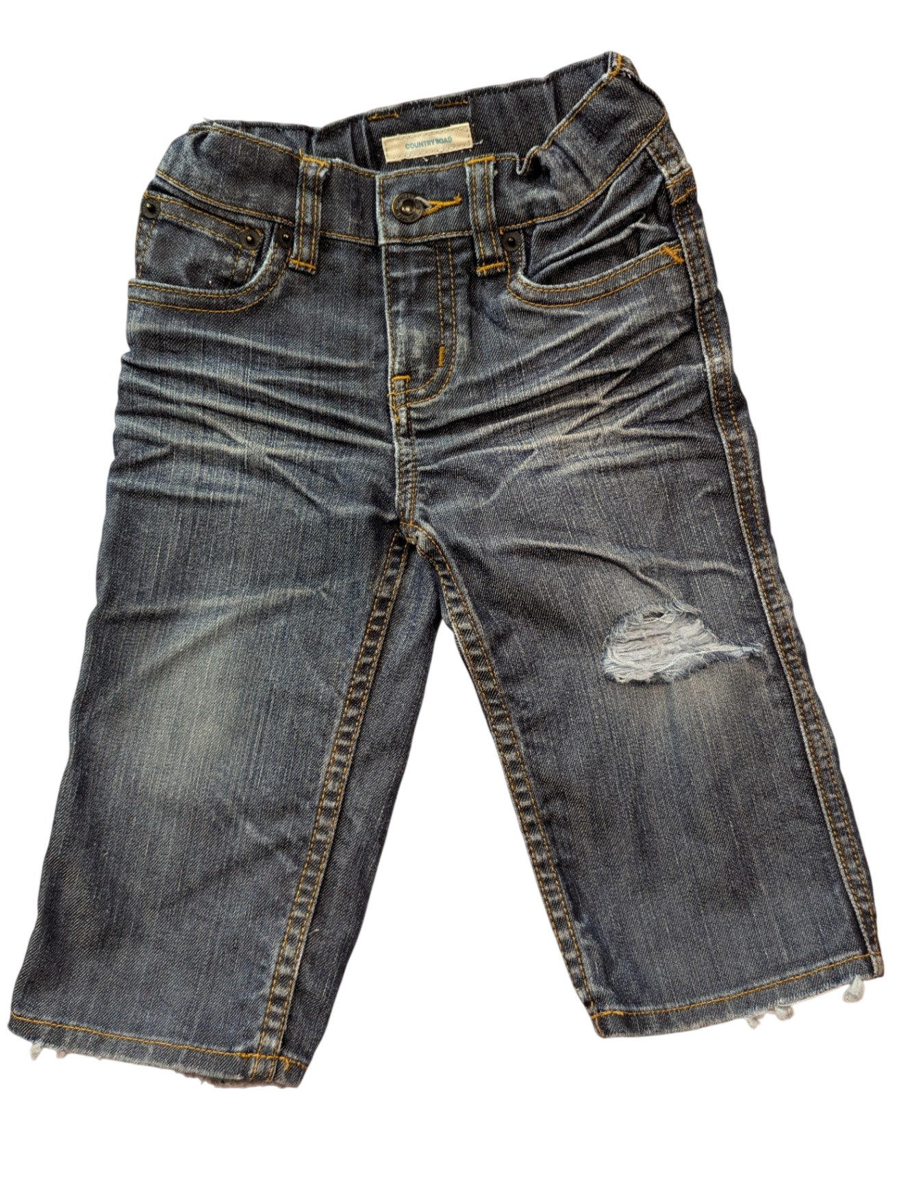 Country Road Jeans, Distressed dark denim, 1