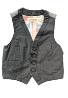 Gumboots Vest, charcoal/union jack lining, 3