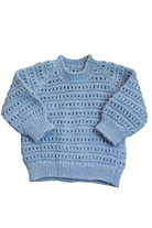 Handknit Knit Jumper, Light Blue, 0000
