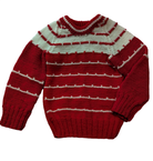 handmade Jumper, Red and White, 4?