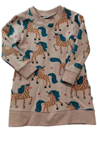 Minti Dress, Pink/Unicorn, 4