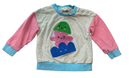 Gorman Kids Jumper, Grey with pink and blue, 6-12m