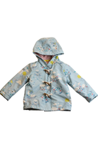 Baby Boden Raincoat, Light Blue with sheep, 1