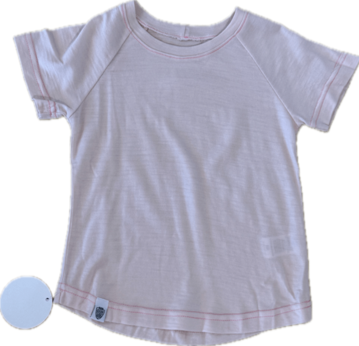 Holly and Humphrey Merino t-shirt, Pink, 2