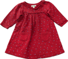 Purebaby Dress, Red, 0