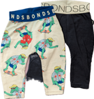 Bonds Leggings 2 Pack, white/crocs and navy, 000