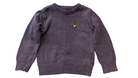 Lyle & Scott Jnr Jumper, Navy and burgundy, 2-3