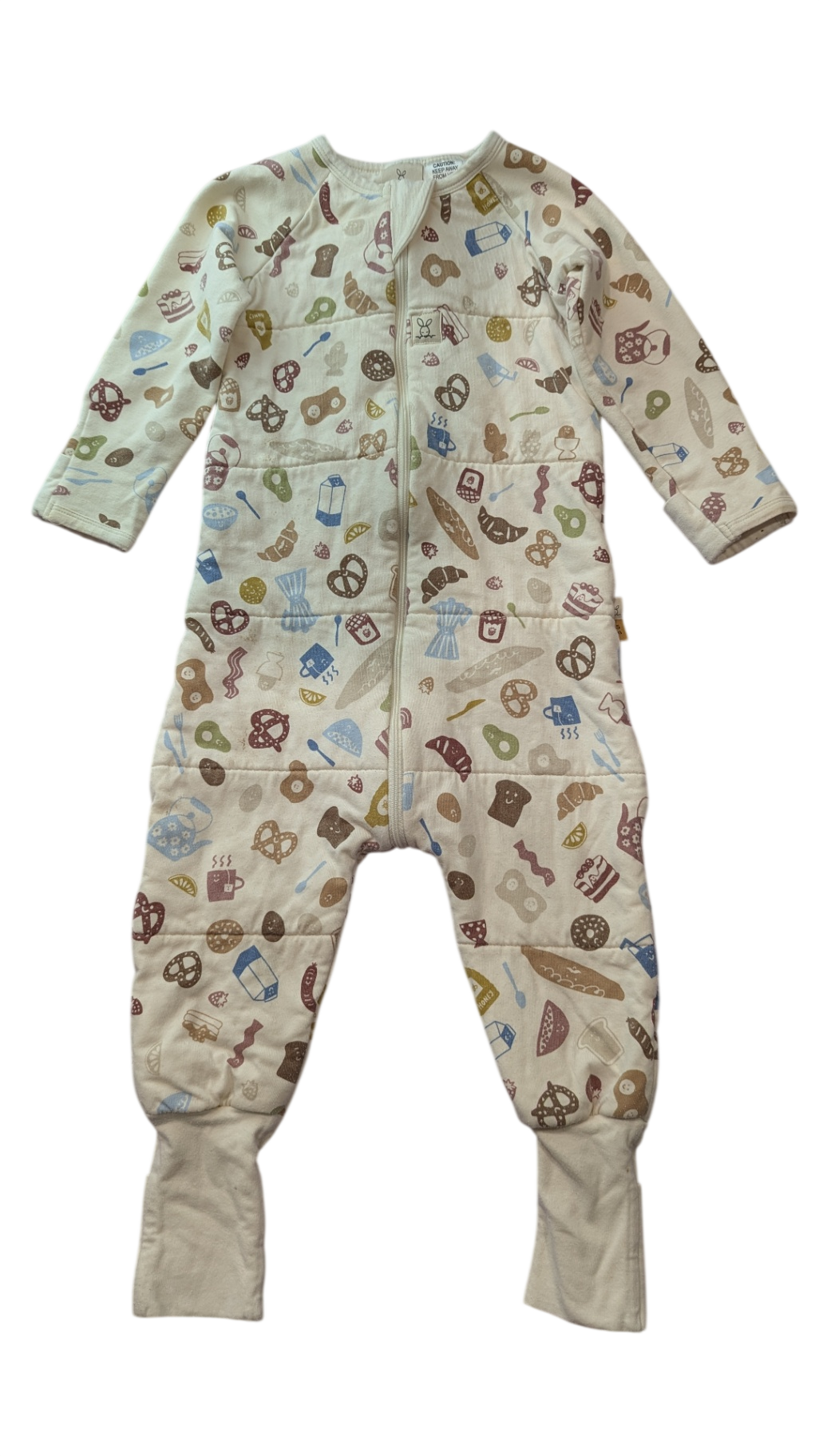 Ergopouch Sleep Jumpsuit, Cream, 1-2
