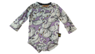 Kip&Co Bodysuit, Purple and White, 00