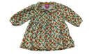 Oilily Dress, Cream with orange and green print, 68 / 9 mo