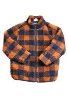Seed Jacket, Orange, navy and brown, 5