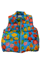 Gorman Kids Puffer Vest, Blue Multicolour, 12-18M