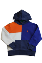 Ralph Lauren Hoodie, Navy, orange and white, 8