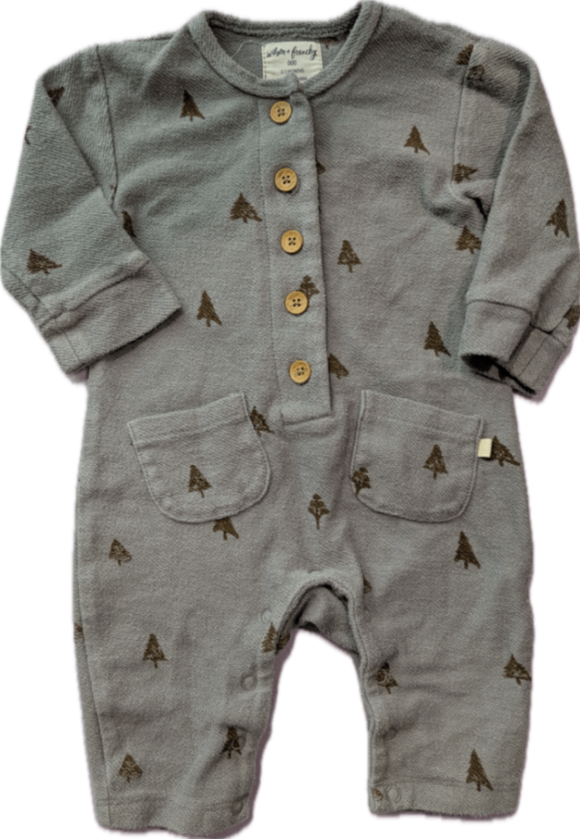 Wilson and Frenchy Jumpsuit, slate grey/pines, 000