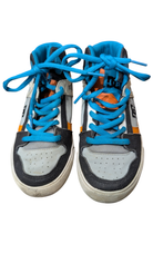 DC Sneakers, Blue, Grey, Black, White, Orange, EU34
